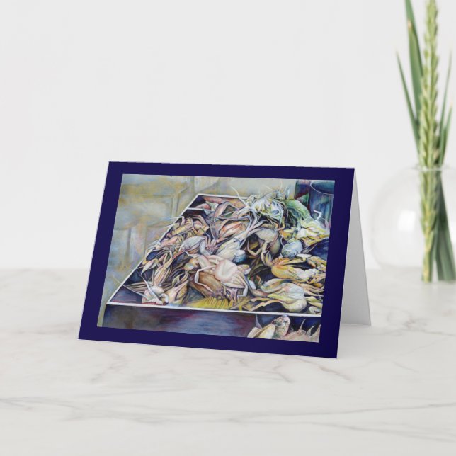 Piense fuera de la tarjeta de saludo (Anverso)