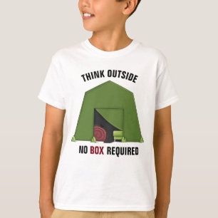 Piense fuera de las camisetas de Hanes TAGLESS® pa