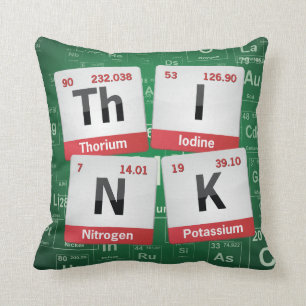PIENSE la almohada de la tabla periódica