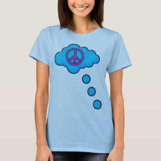 Piense la camiseta de la paz