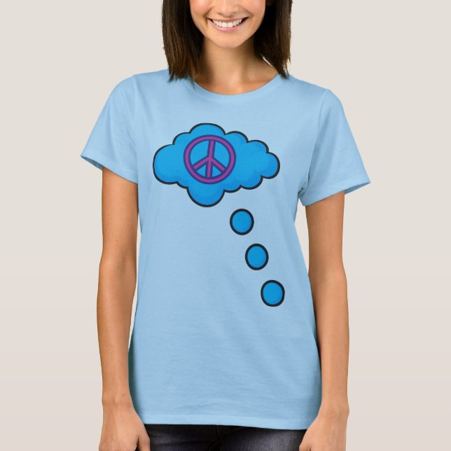 Piense la camiseta de la paz (Anverso)