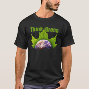 Piense la camiseta verde