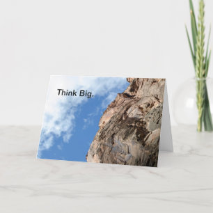 Piense la tarjeta de felicitación grande