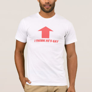 Pienso que él es camiseta gay