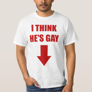 Pienso que él es camiseta gay