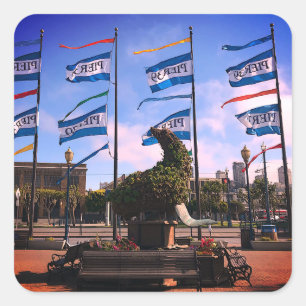 Pier 39 Estatua de León del Mar #1 Pegatinas