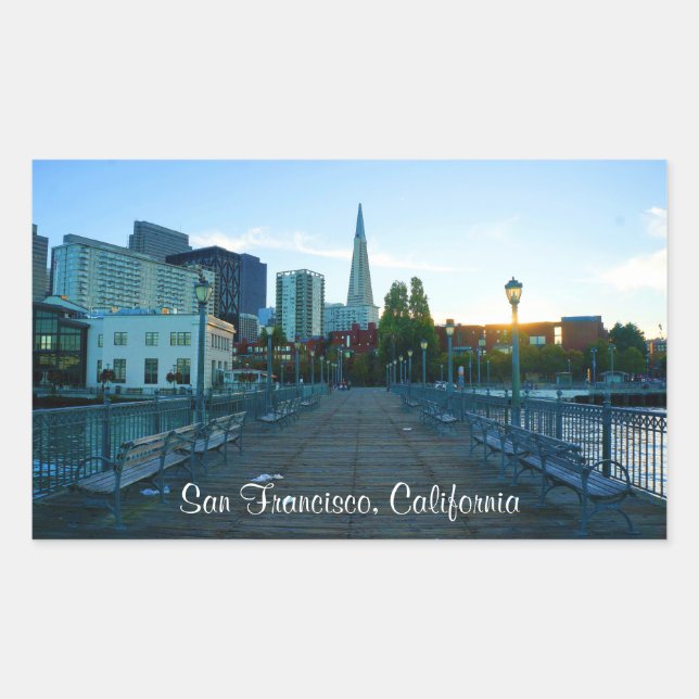Pier 7, San Francisco #9-2 Pegatinas (Anverso)