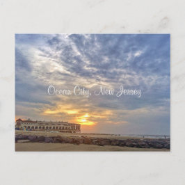 Pier de música con tarjeta Post de Ocean City New