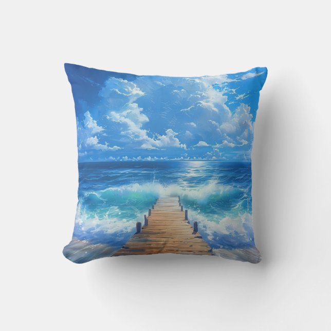 Pier oceánico y almohada al aire libre Sky (Anverso)