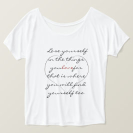 piérdase camiseta para mujer de la cita