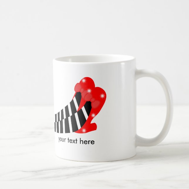 Piernas de bruja oz taza de café bebiendo taza (Derecha)