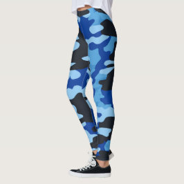 Piernas de camo azul negro - Pantalones tácticos d