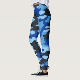 Piernas de camo azul negro - Pantalones tácticos d