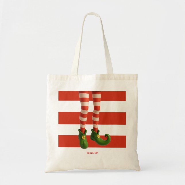 Piernas Divertidas de Elfo | Bolsa Tote Divertida  (Frente)