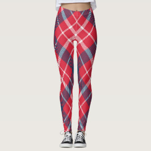 Piernas rojas con artán - Pantalón a cuadros de mo