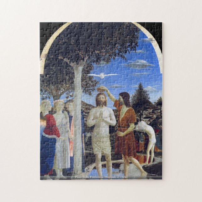Piero della Francesca - bautismo del rompecabezas (Vertical)