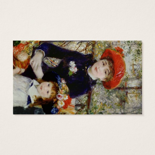 Pierre A Renoir | Dos hermanas, o en la terraza (Atrás)