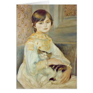 Pierre A Renoir Julie Manet con gato