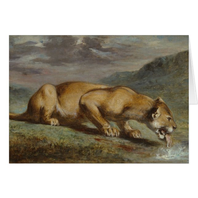 Pierre Andrieu - Lionesa herida (Anverso (Horizontal))