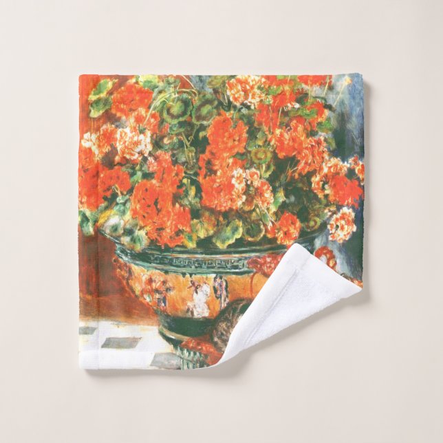 Pierre-Auguste Renoir Geraniums And Cats (Toallita)