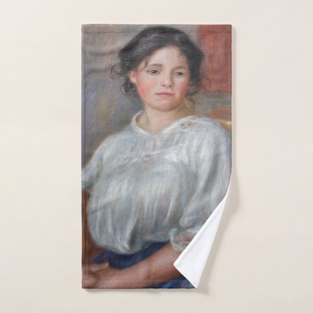 Pierre-Auguste Renoir - Sentada joven (Toalla de mano)