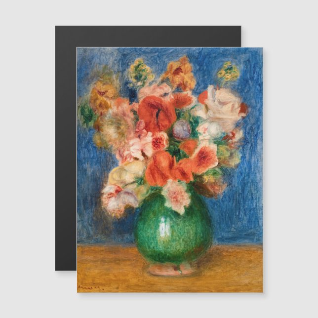 Pierre-Auguste Renoir - Tarjeta magnética Bouquet (Anverso/Reverso)