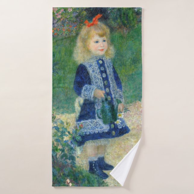 Pierre-Auguste Renoir - Un Chica con capacidad par (Toalla de baño)