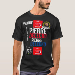 PIERRE DELECKO JMT PARIS Camiseta básica oscura