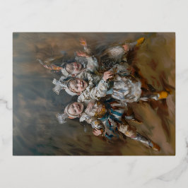 Pierrots - Postales de Relieve metalizado