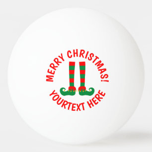 Pies de duende divertidos de Navidad pelotas de pi