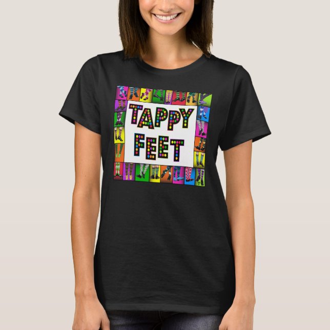 Pies de Tappy - camiseta de la danza de golpecito (Anverso)