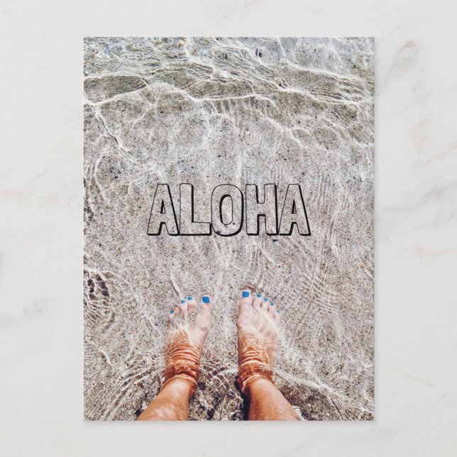 PIES EN LA POSTAL DEL OCÉANO (Anverso)