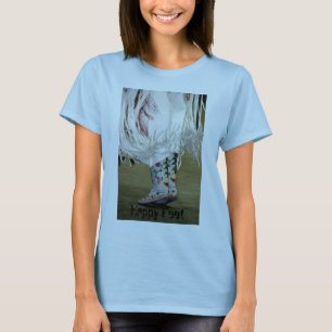 Pies felices de camiseta
