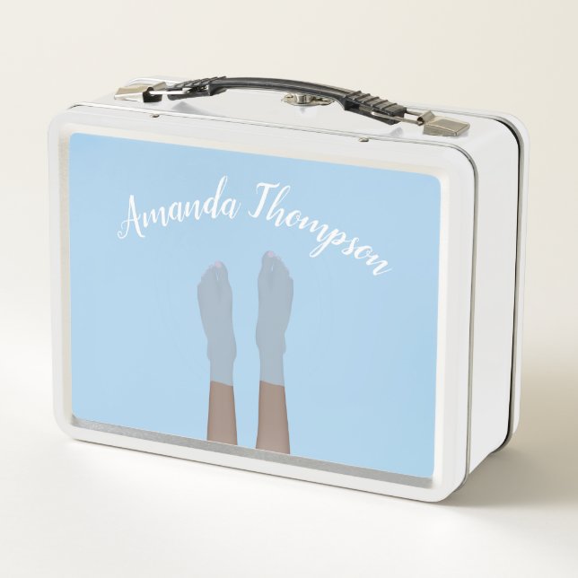 Pies (piel oscura) en el Lake Lunch Box (Reverso)