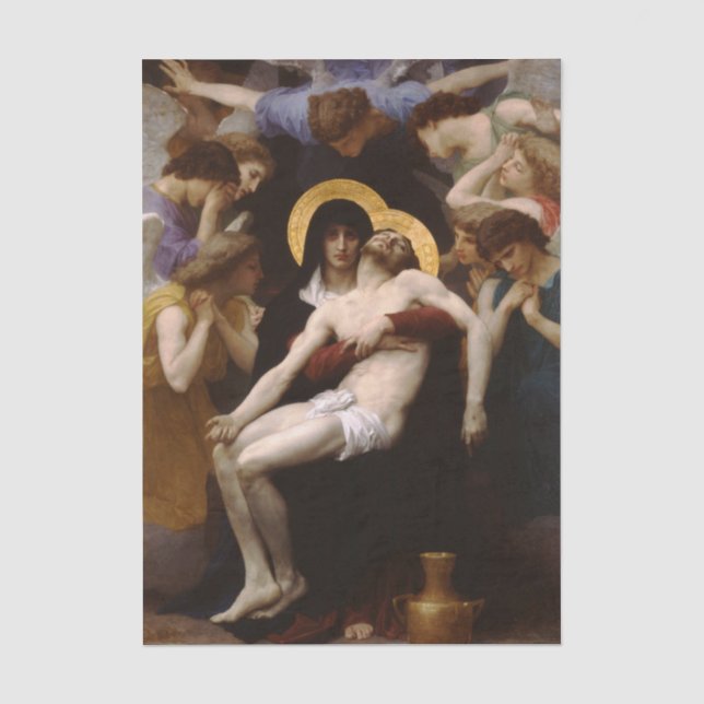 Pietà de William Bouguereau Papel de seda (Anverso)