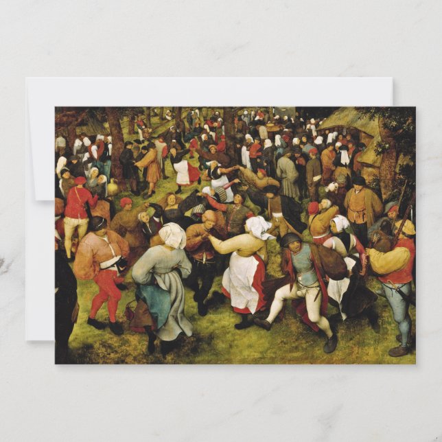 Pieter Bruegel El Viejo - El Baile Boda (Anverso)
