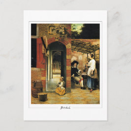 Pieter de Hooch #105 - postal Bella Artes