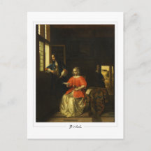 Pieter de Hooch #117 - Tarjeta postal de arte fino