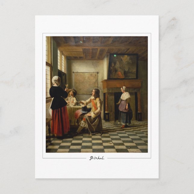 Pieter de Hooch #118 - postal Bella Artes (Anverso)