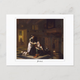 Pieter de Hooch #13 - postal Bella Artes
