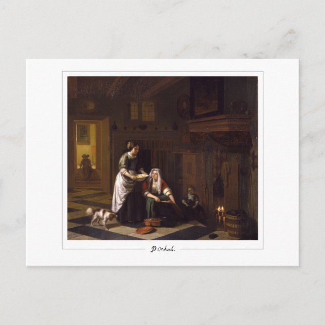 Pieter de Hooch #13 - postal Bella Artes (Anverso)