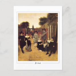 Pieter de Hooch #143 - postal Bella Artes