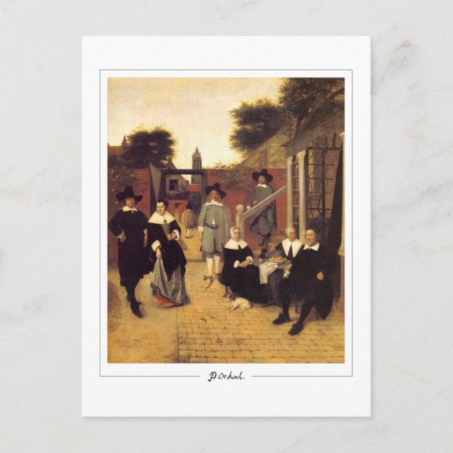 Pieter de Hooch #143 - postal Bella Artes (Anverso)