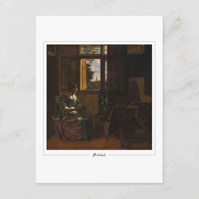 Pieter de Hooch #150 - Tarjeta postal de arte fino (Anverso)