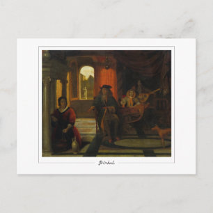 Pieter de Hooch #155 - Tarjeta postal de arte fino