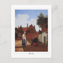 Pieter de Hooch #20 - Tarjeta postal de arte fino