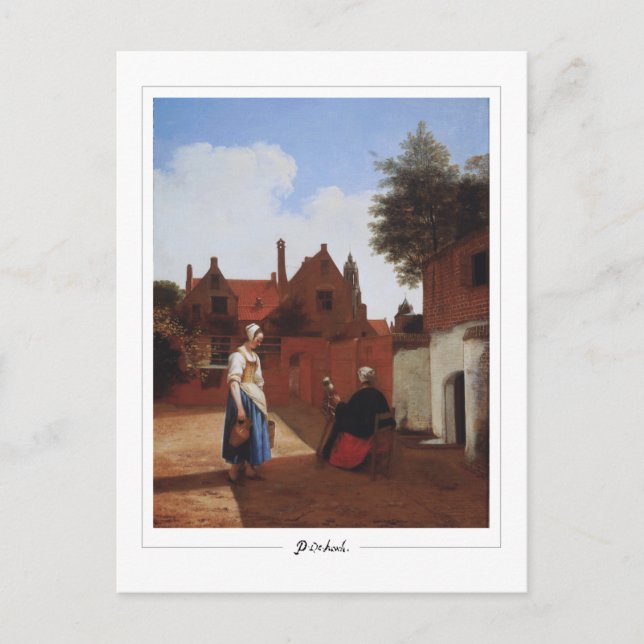 Pieter de Hooch #20 - Tarjeta postal de arte fino (Anverso)
