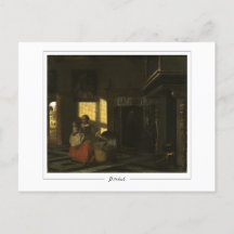 Pieter de Hooch #45 - postal Bella Artes