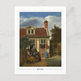 Pieter de Hooch #59 - postal Bella Artes