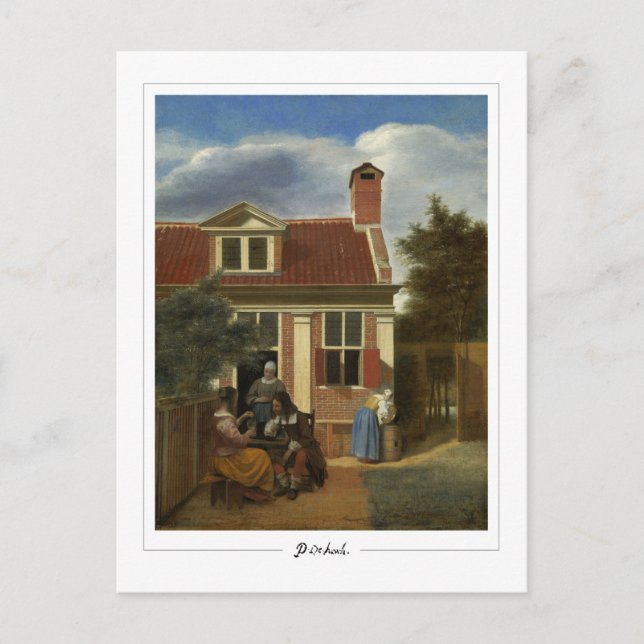 Pieter de Hooch #59 - postal Bella Artes (Anverso)
